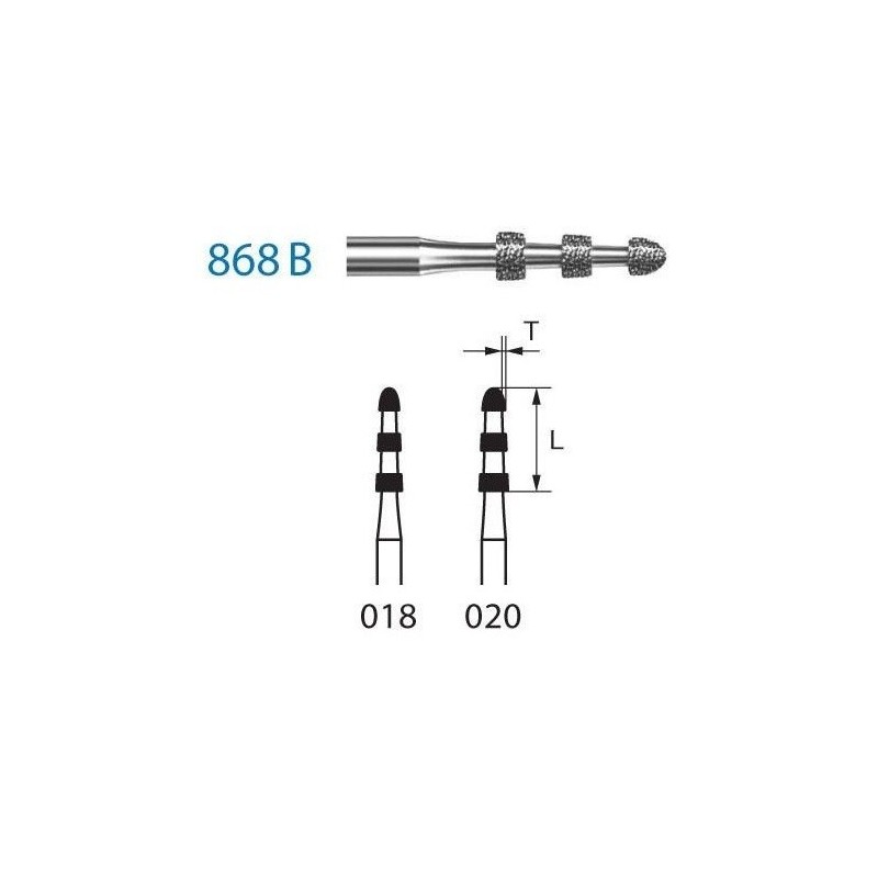 FRAISE DIAMANT 868B-314 FG 5 unites