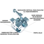 BRACKETS METALLIQUES VIENA MBT 5 Pieces