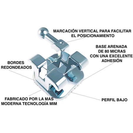 BRACKETS METALLIQUES VIENA MBT 5 Pieces