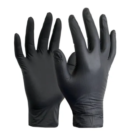 ID GANTS DE NITRILE NOIRS 100 Unites