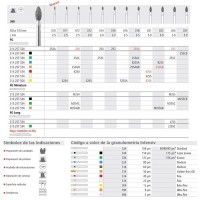 FRAISES DIAMANT CB 368 024 FG GRAIN S EPAIS 6 unites