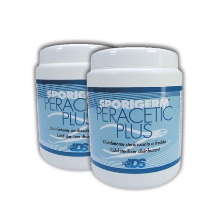 SPORIGERM PERACETIC PLUS Désinfection à froid 2 x 500 g.