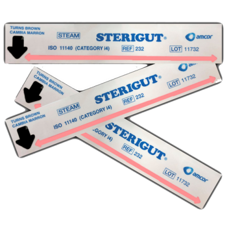 STERIGUT Bandes d'indicateur Contrôle chimique 250 Unites