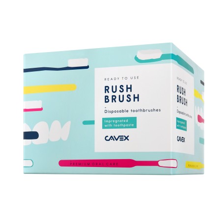 BROSSETTES MANUELLE CAVEX RUSH 100 Unites.