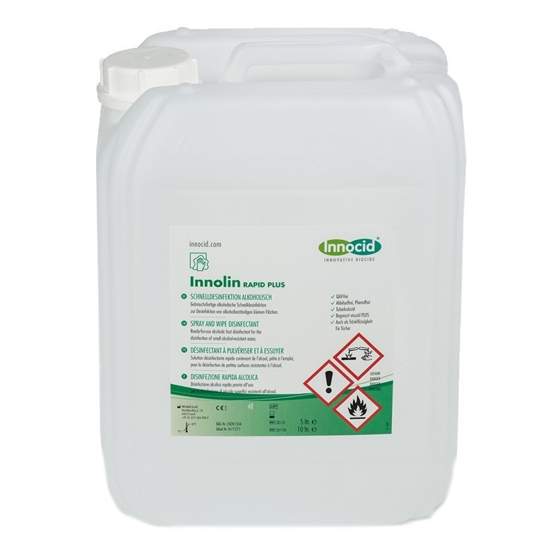 INNOLIN RAPID PLUS DESINFECTANT DE SURFACES 5 LITRES