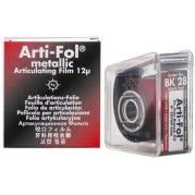 ARTI-FOL METALLIC BK28 NOIR/ROUGE 12µ 20m