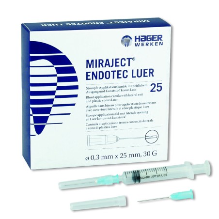 AIGUILLES MIRAJECT ENDOTEC LUER 25 Unites