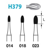 Fraises Tungstene Turbine Acabado H379 (014-023) Huevo 12 Filos 5 Unites