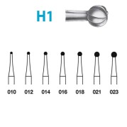 Fraises Tungstene Contre Angle H1 (010-023) Rond 5 Unites