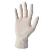 GANTS NITRILE SANS POUDRE BLANC 100 Unites