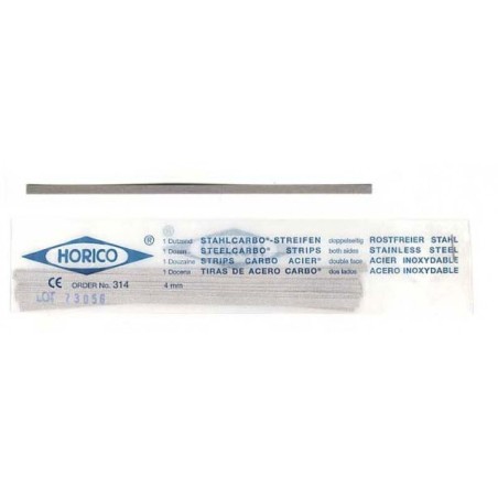 BANDE ACIER 2 CARAS POURFINITION 0,2 x 4 mm 12 unites