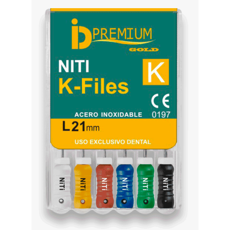 LIMES K-FILE NITI ID 21 mm. 6 Unites