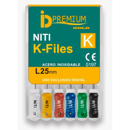 LIMES K-FILE NITI ID 25 mm. 6 Unites