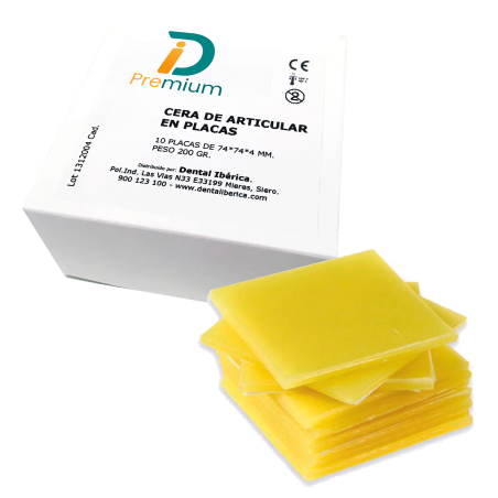 CIRE ARTICULER JAUNE PLAQUES 200g 10 Unites